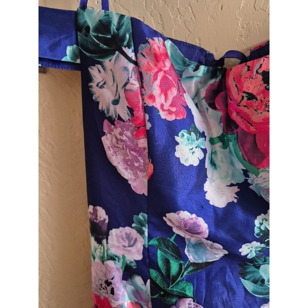 My Michelle Floral Off-Shoulder Maxi Dress size 11 - Picture 2 of 7